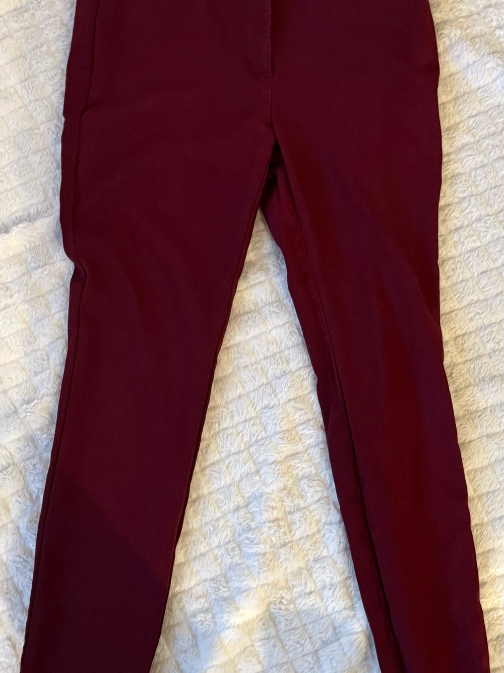 LOFT Wine Red Skinny Pants